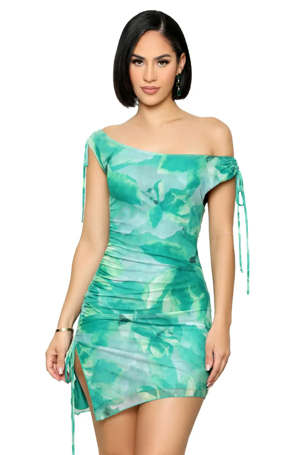 Enjoy The View Mini Dress (Teal)- FINAL SALE