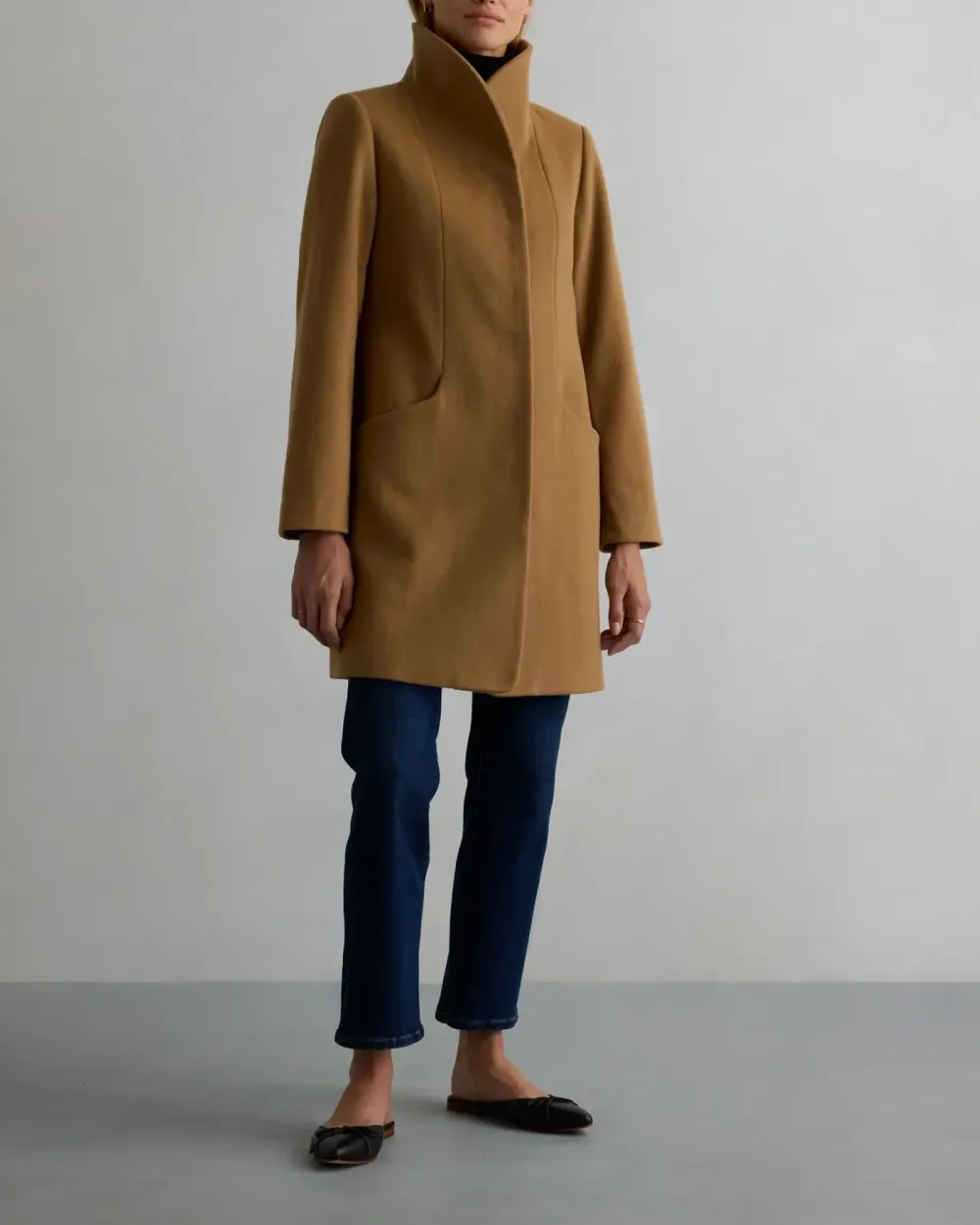 Italian Wool Cocoon Coat