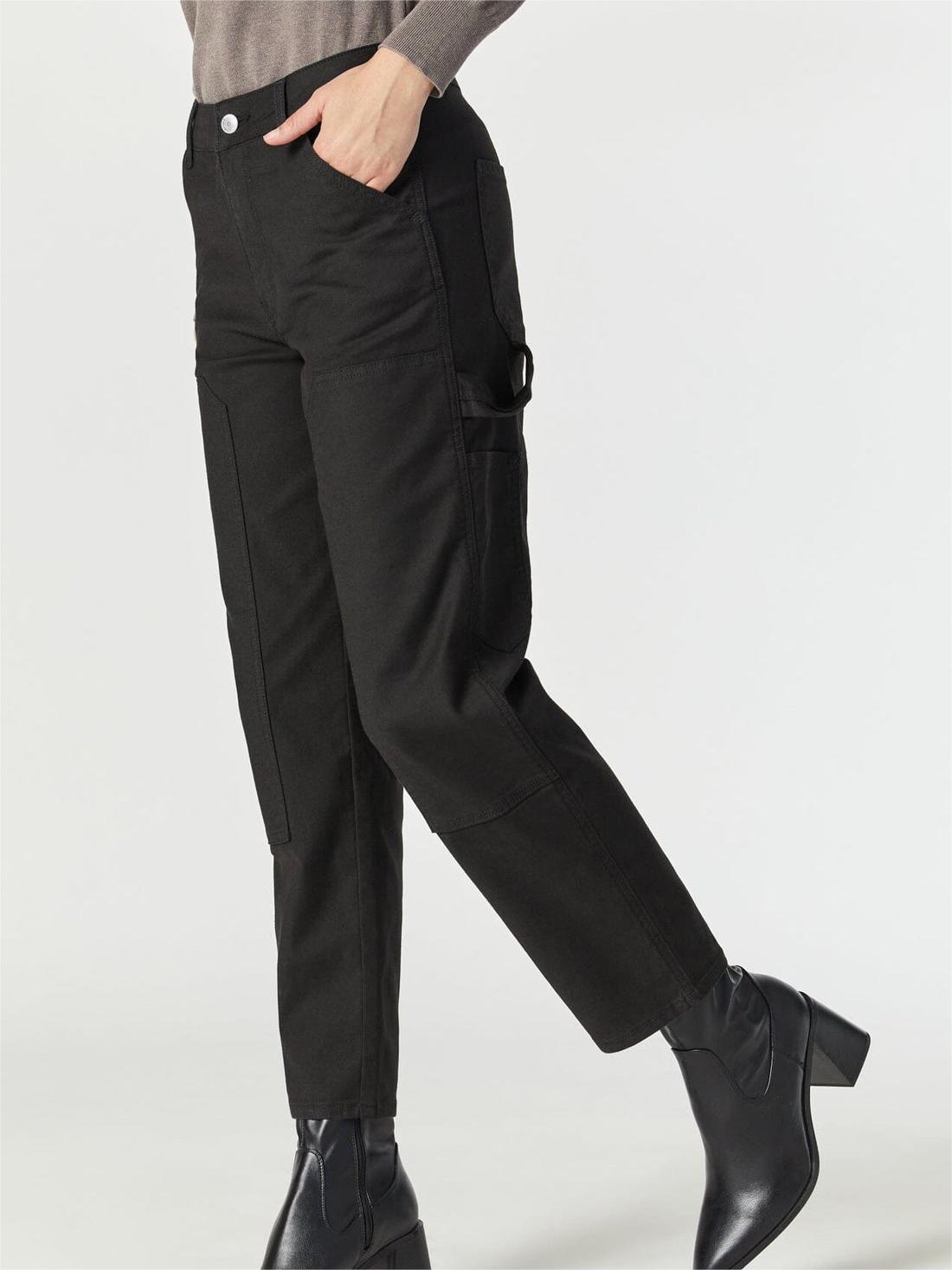 Luisa Straight Leg Black Pants