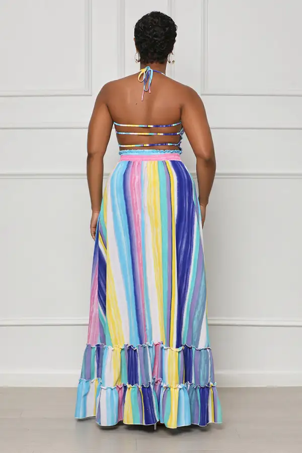 Sunny Days Maxi Dress (Blue)- FINAL SALE