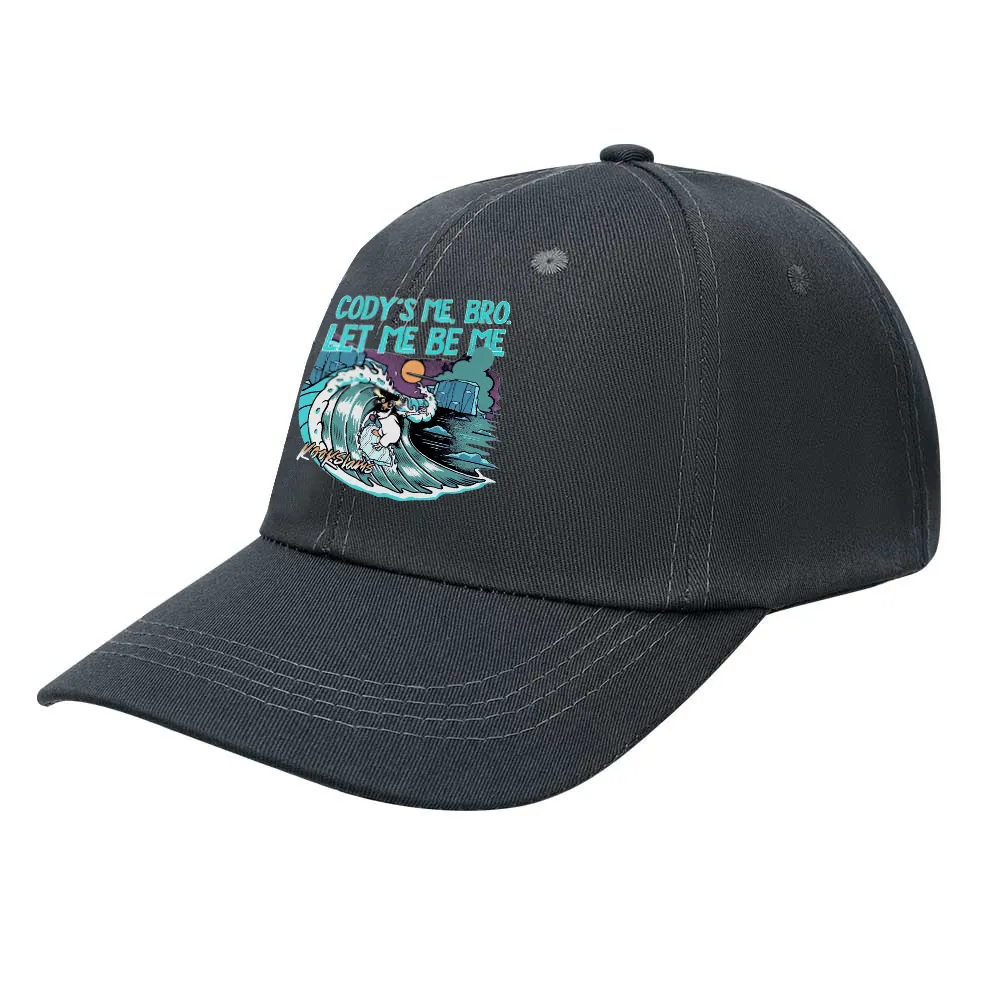 Gody'S Me, Bro. Let Me Be Me Printed Bent Rubber Baseball Cap