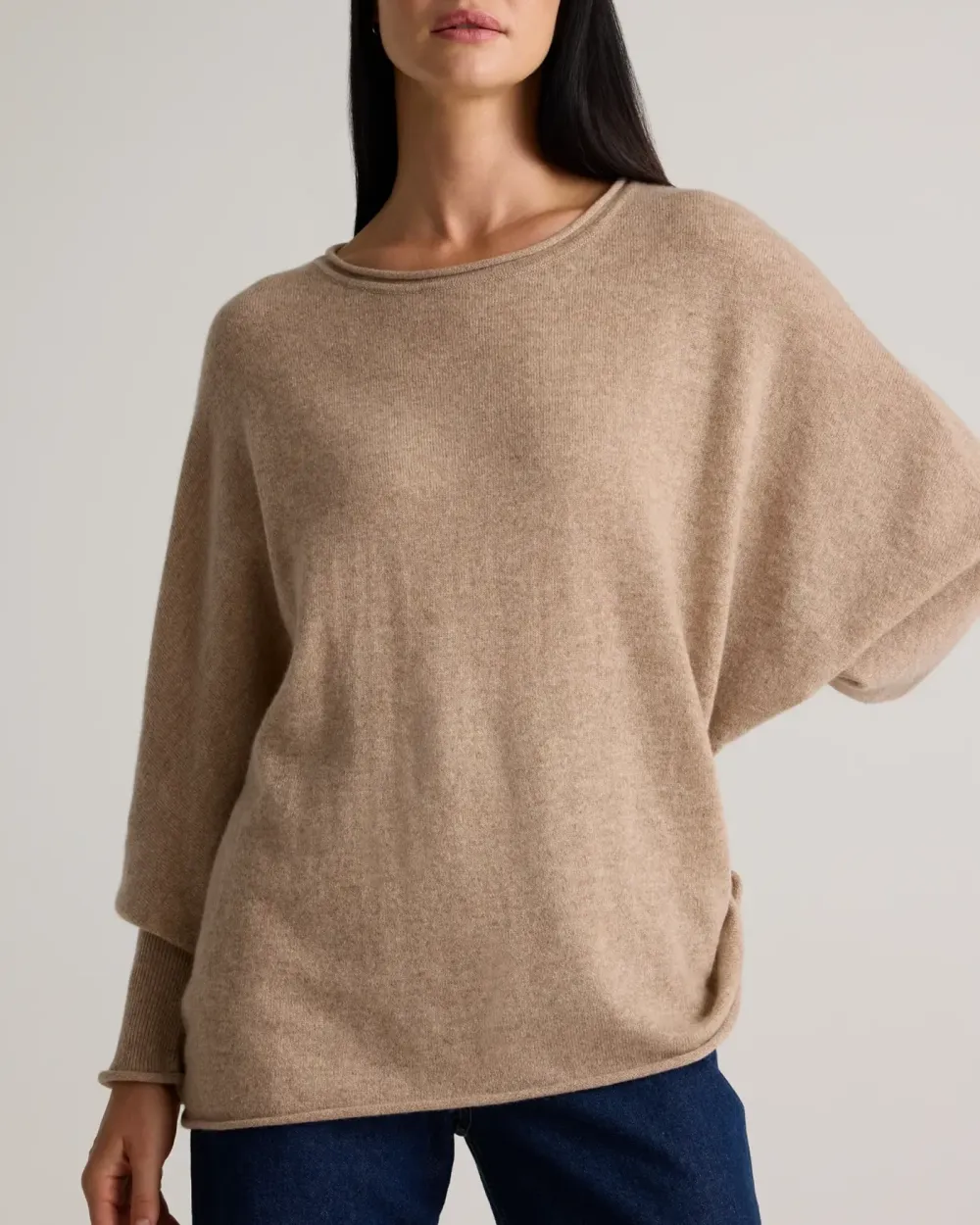 Batwing Mongolian Cashmere Sweater