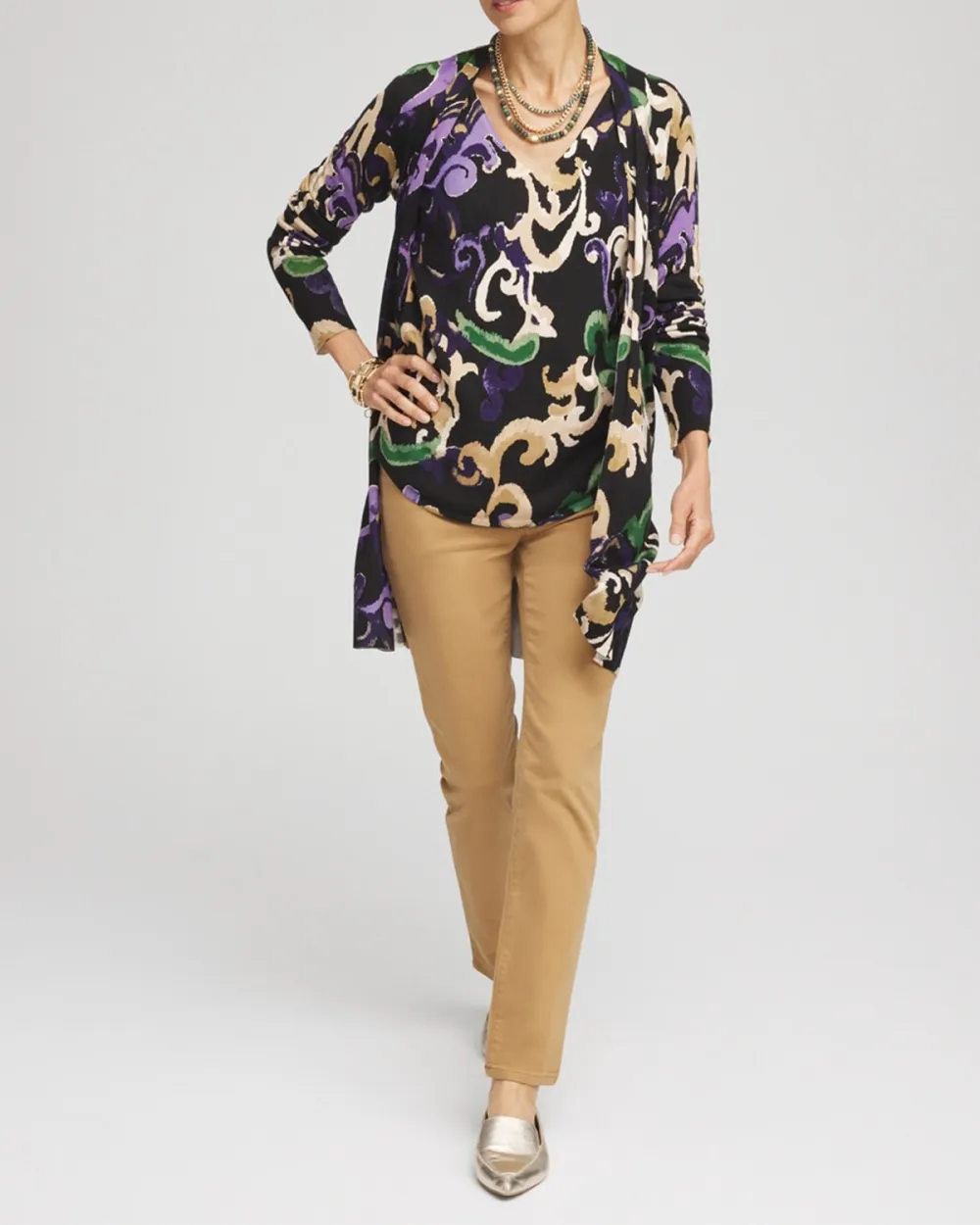 High Waisted Slim Fit Trousers