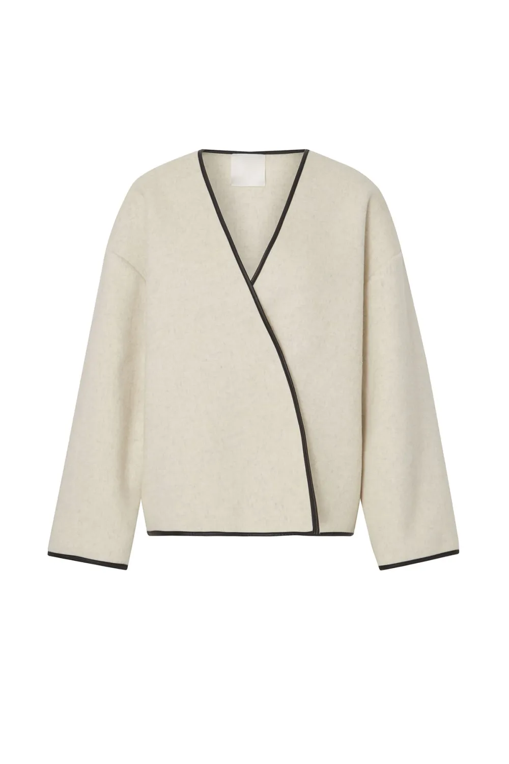 Asymmetric Hem Wool Jacket