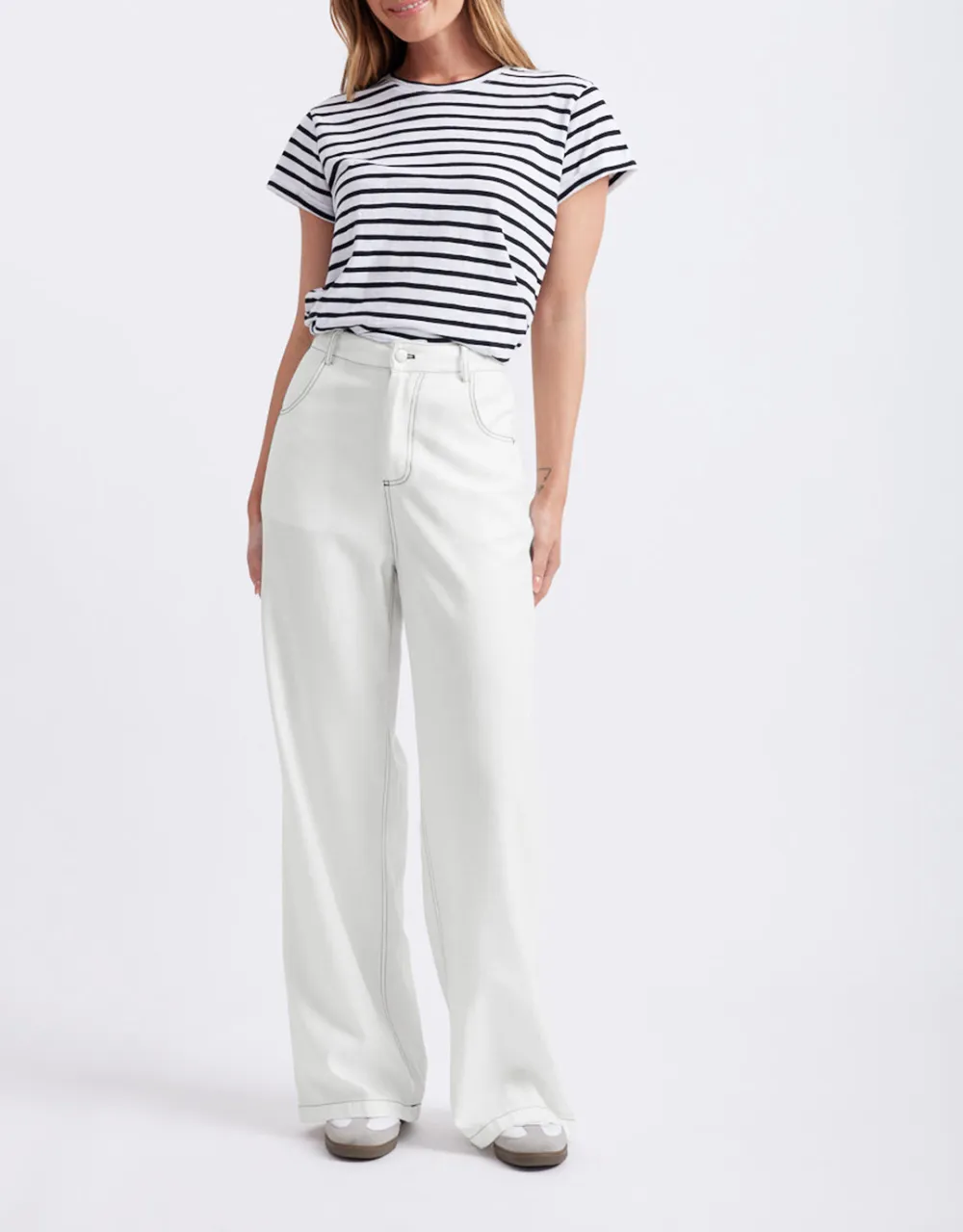 Celeste Tencel Pants - White