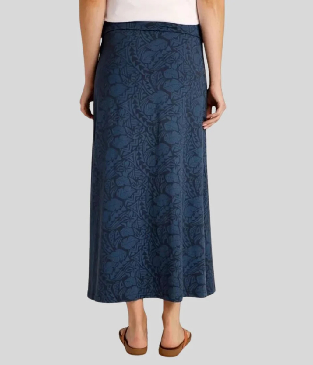 Navy Elder Jersey Maxi Skirt