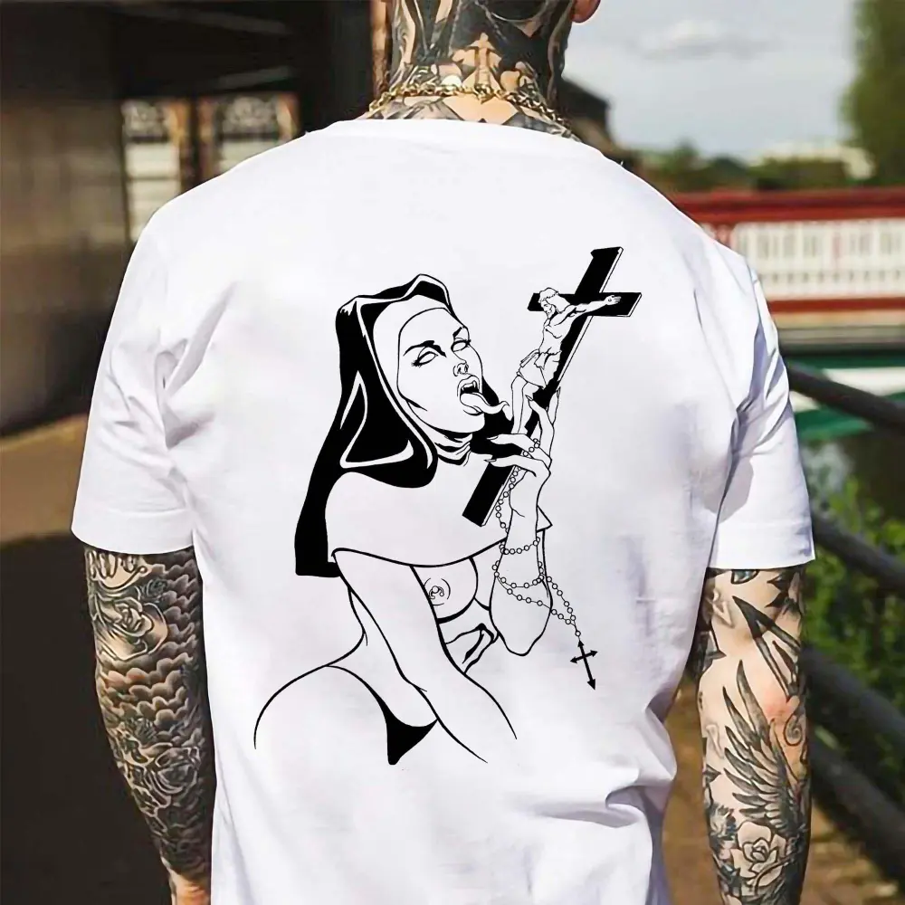 Unholy Nun Printed Men's T-shirt