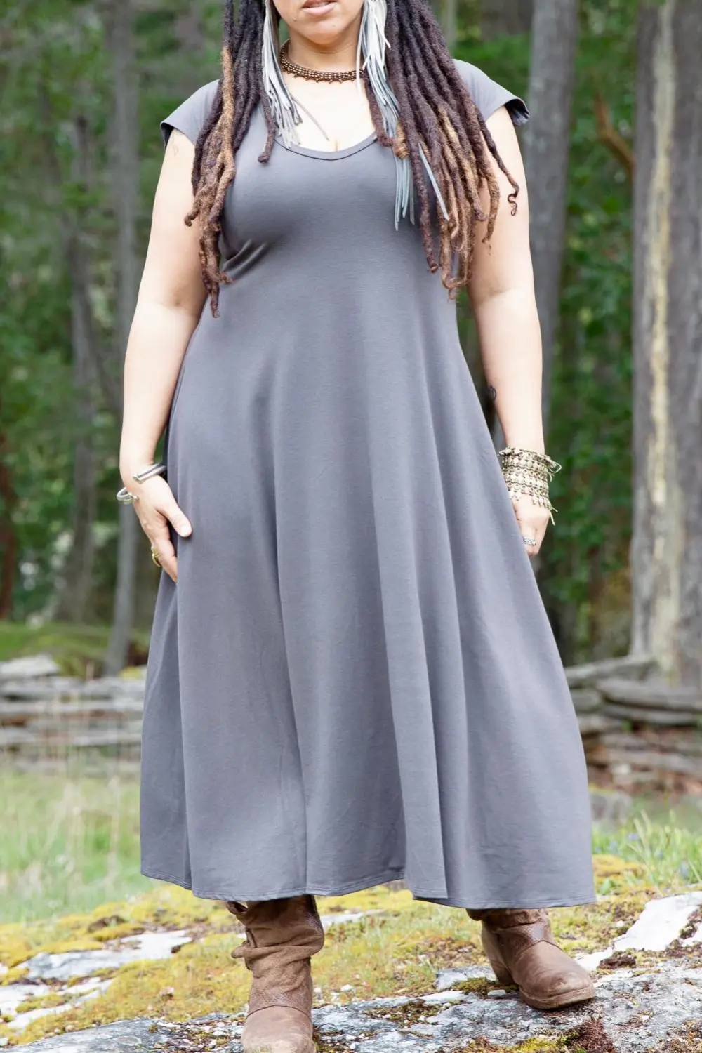 Dragon Dress - Earth Grey