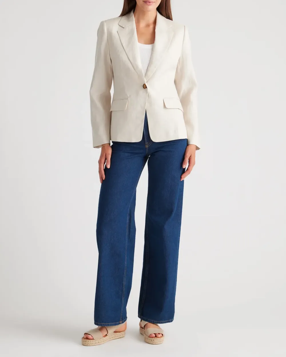 Linen Structured Blazer