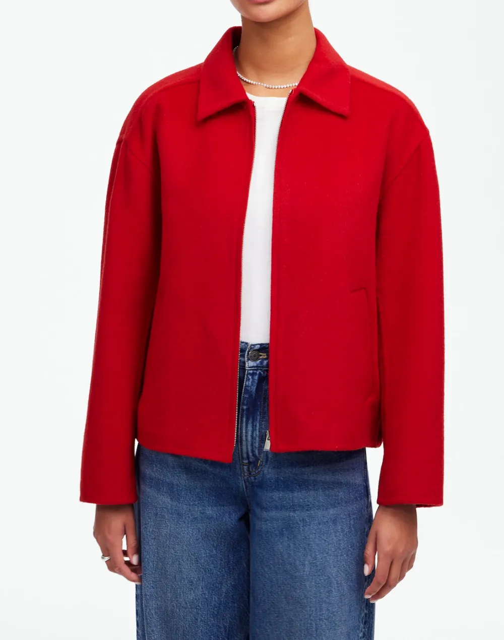 Double-Faced Rounded-Sleeve Jacket