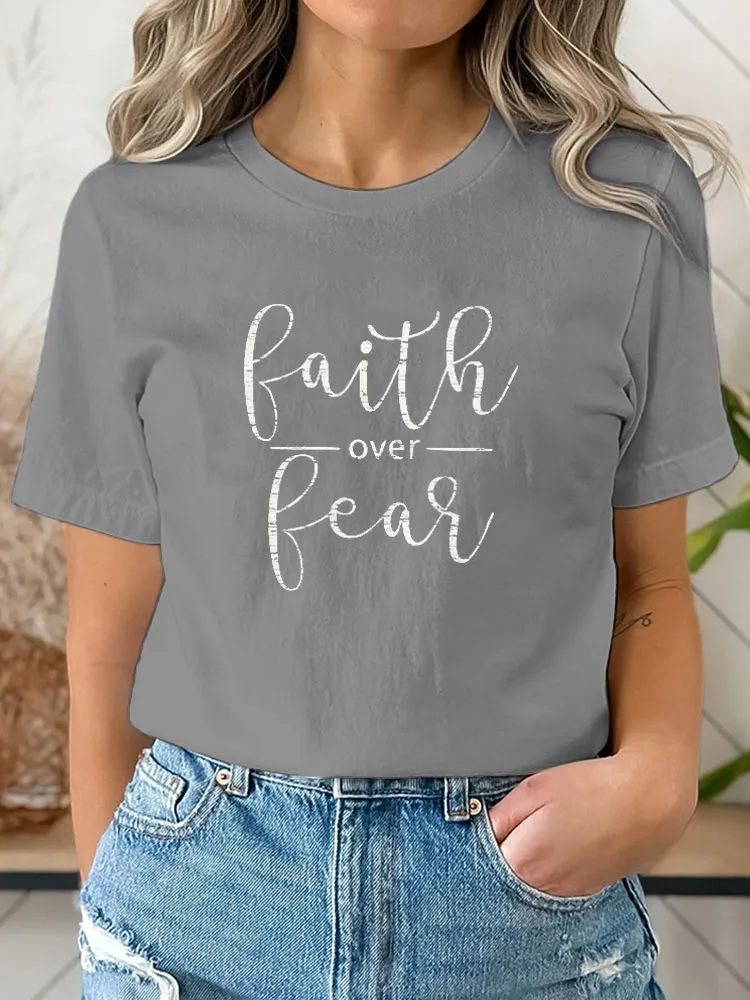 Faith Over Fear Shirt, Faith Tshirt, Women Christian Tee, Christian Saying Shirt, Be Brave Shirt, Jesus Christ T Shirt