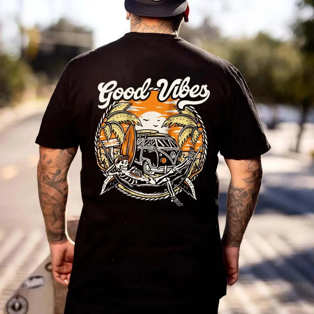 Good Vibes Printed Men's T-shirt