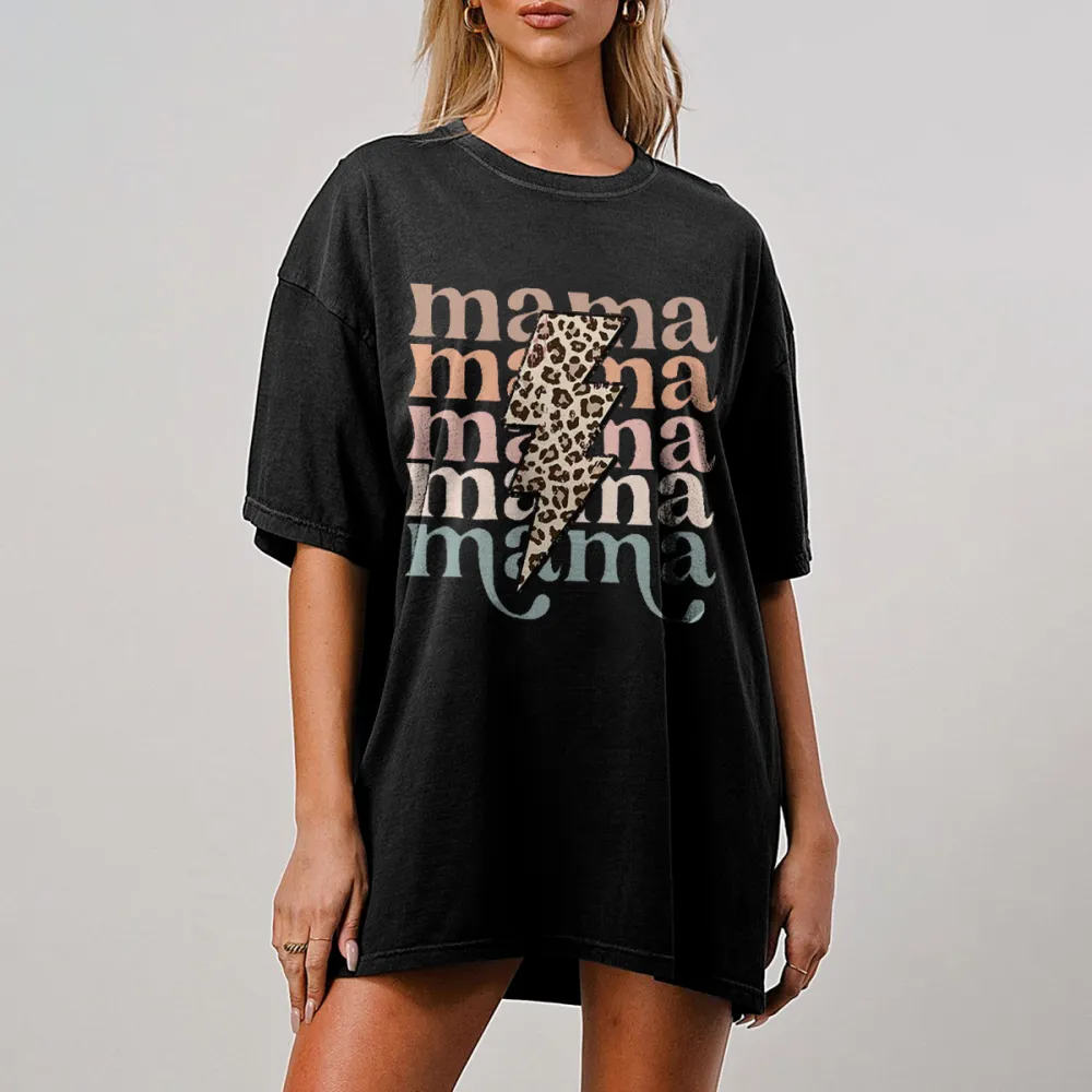Mama Lightning Bolt Graphic Tee