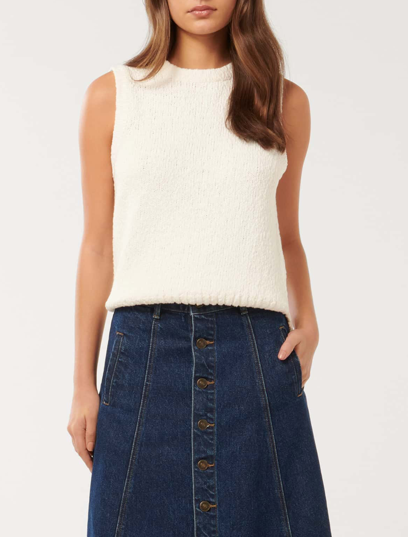 Maria Boucle Knit Tank