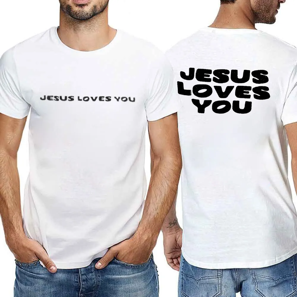 Men'S T-Shirt Jesus Loves You Tee