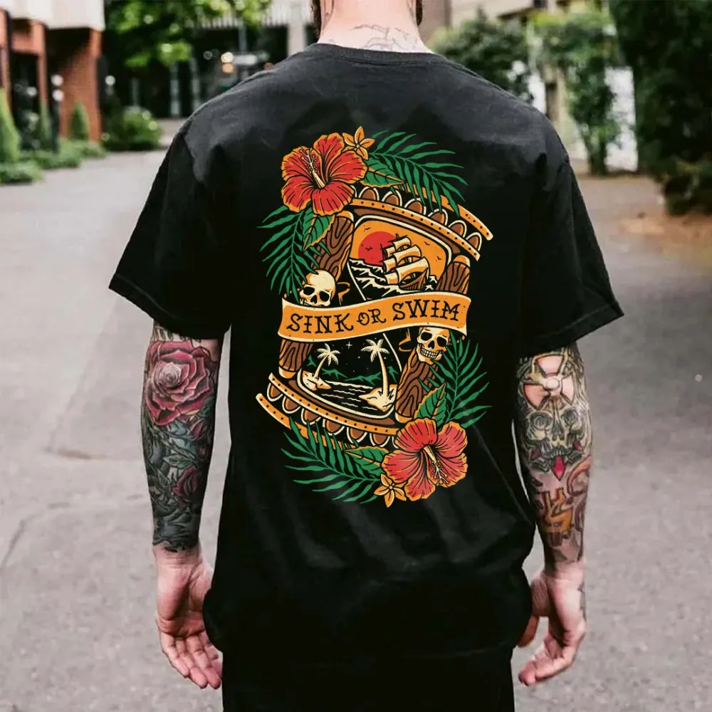 Sink Or Swim Printed Men's T-shirt