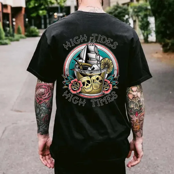 High Tides High Times Printed Men's T-shirt