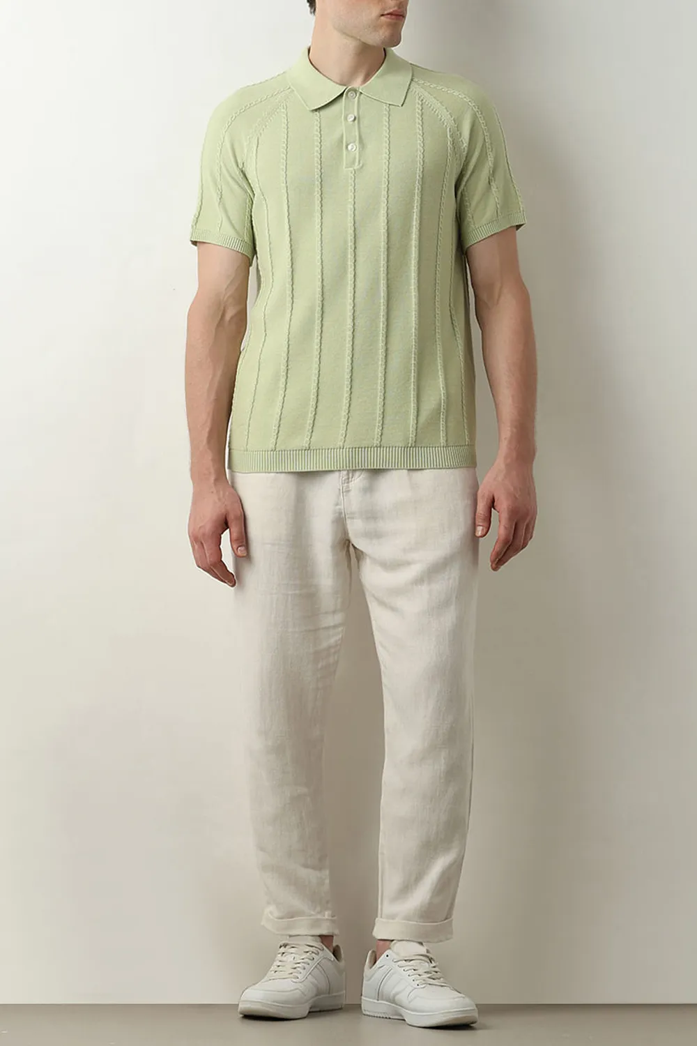 Green Organic Cotton Polo T-shirt