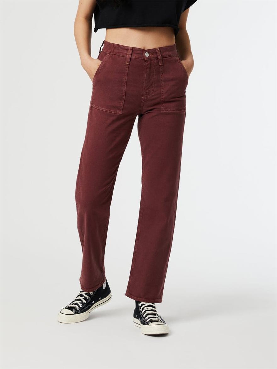 Shelia Front Pocket Straight Leg Daily Pants