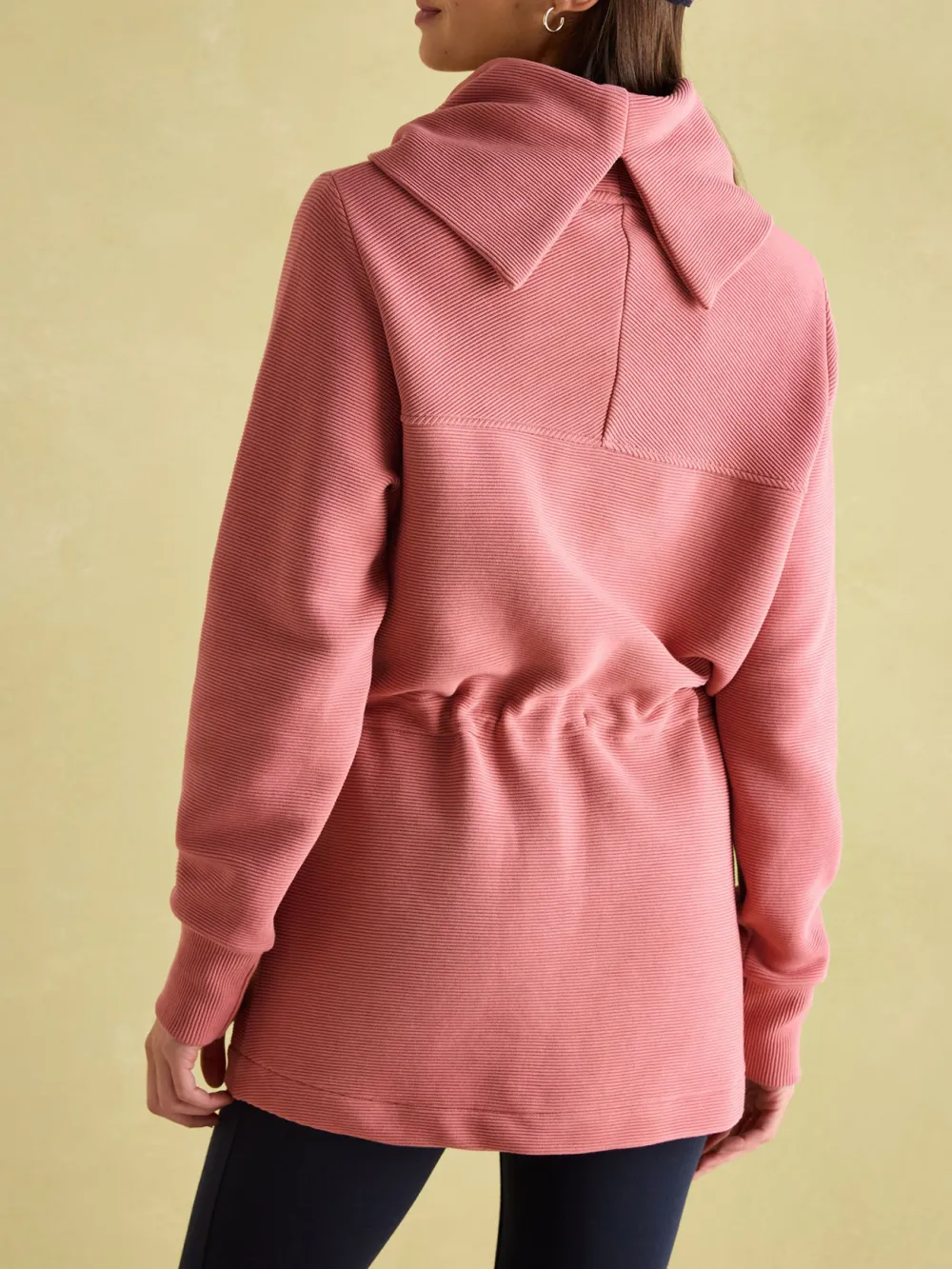 Willow Pink Cowl Neck Sweatshirt