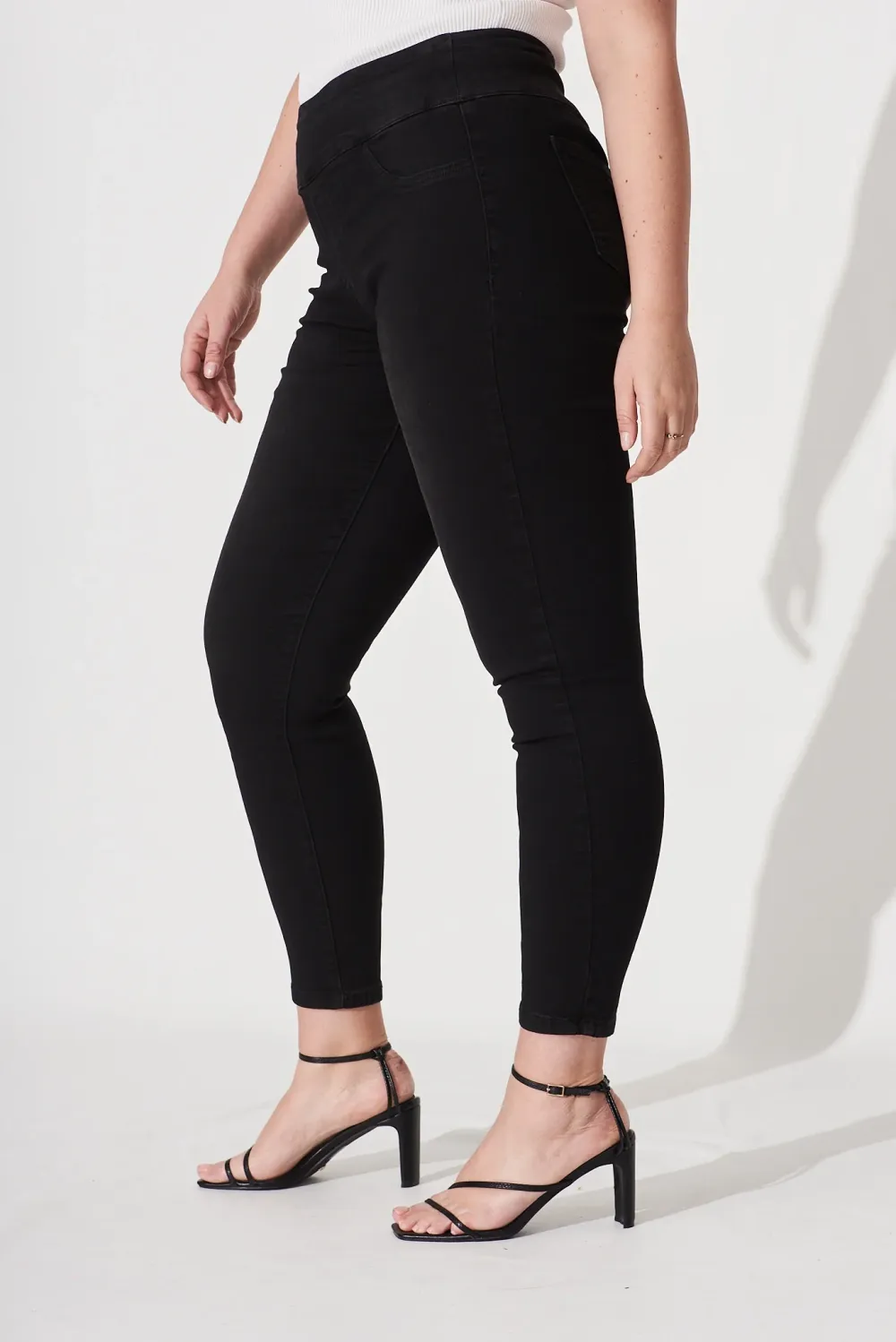 Black High Waisted Skinny Jeans