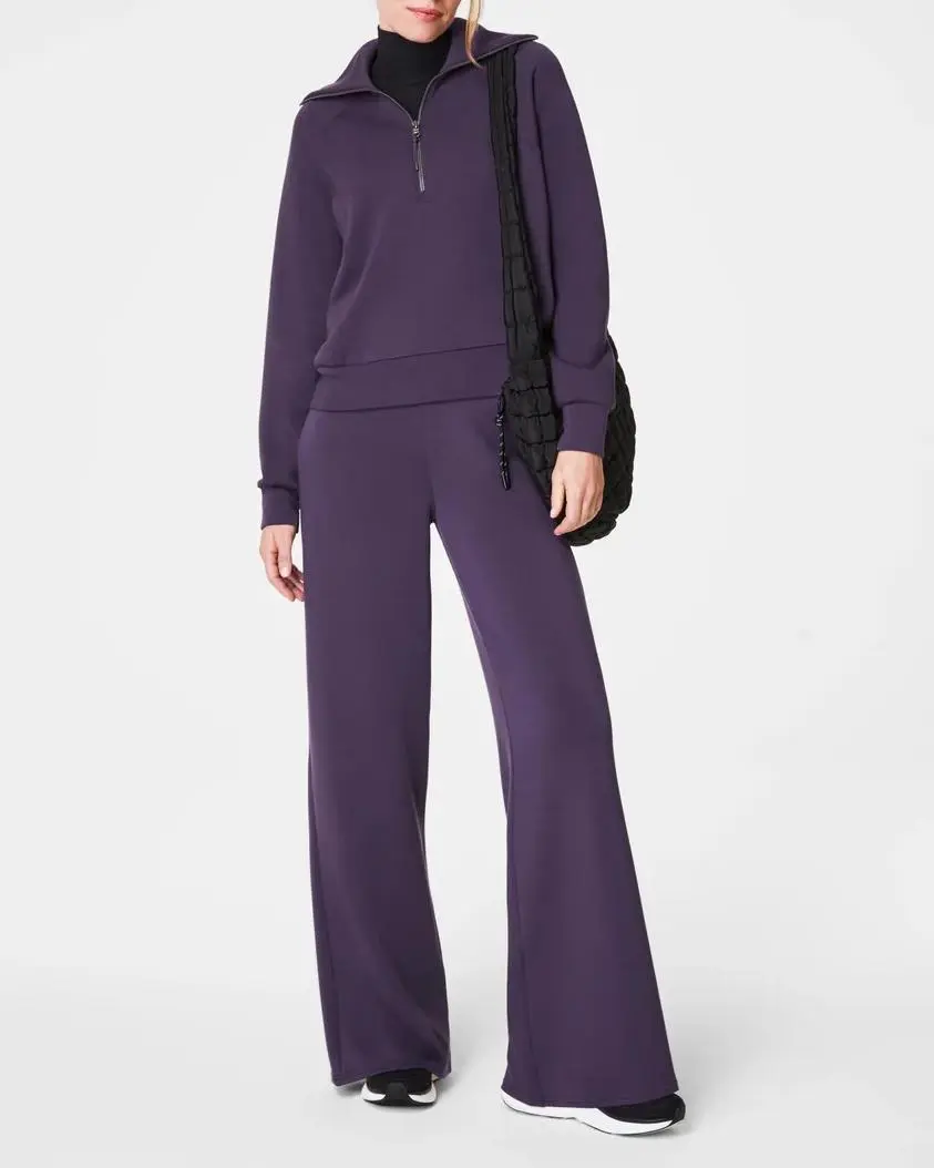 Wide Leg Pant - Aubergine