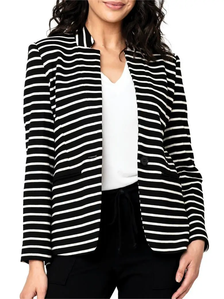 Stripe Knit Blazer