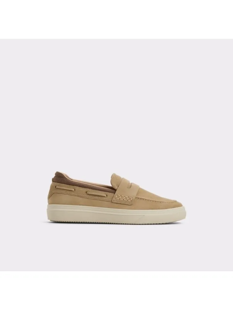 Taupe Retro Suede Leather Shoes