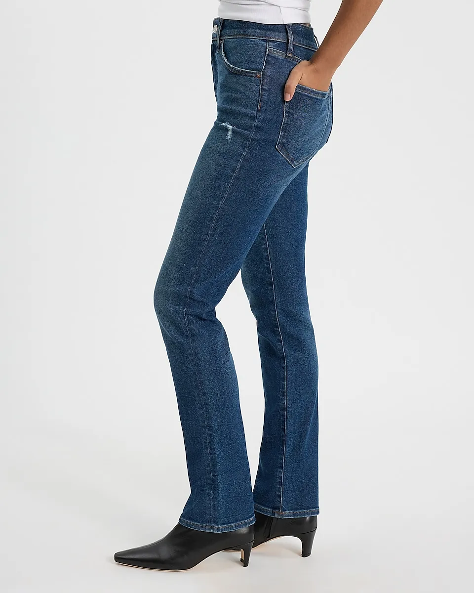 High Waisted Dark Wash '90s Slim Jeans