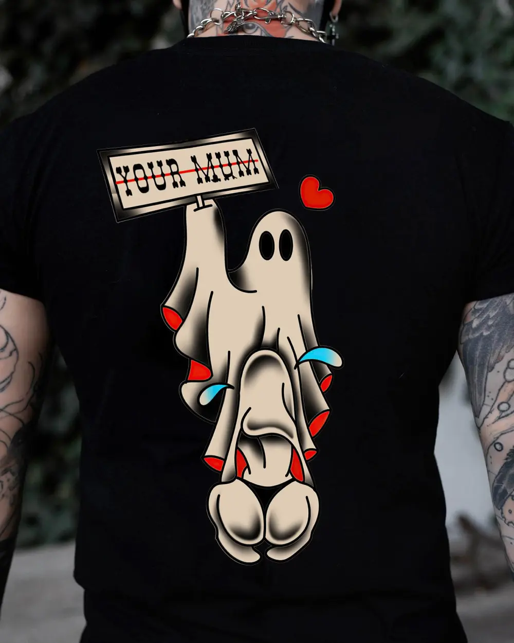 Funny Ghost Sexy Your Mum Printed Men's T-shirt