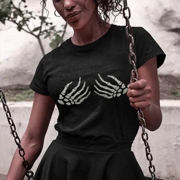 Skull Print Women's T-shirt