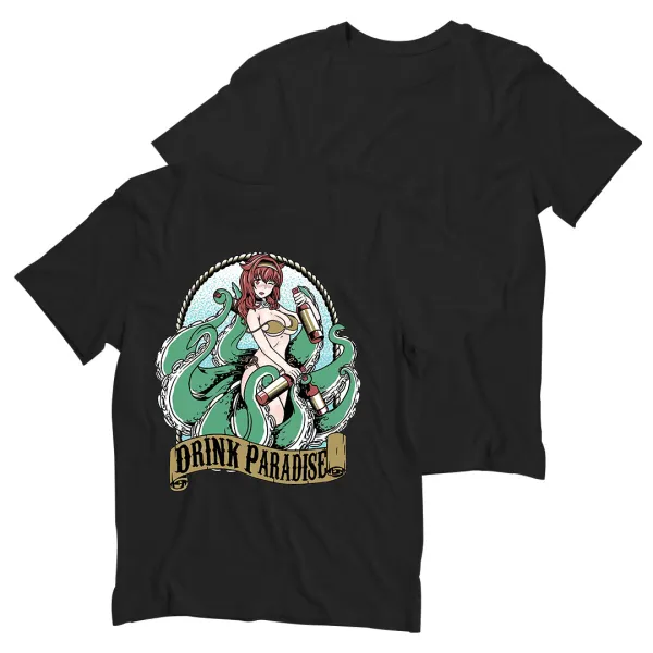 Drink Paradise Printed Men's T-shirt
