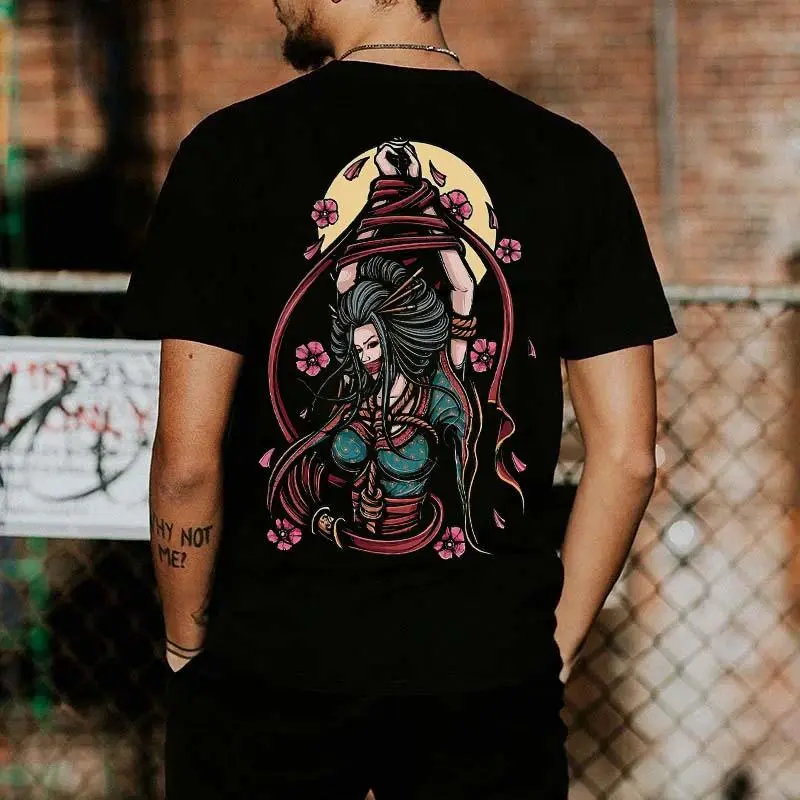 Geisha Bondage Tie Me Up Printed Men's T-shirt