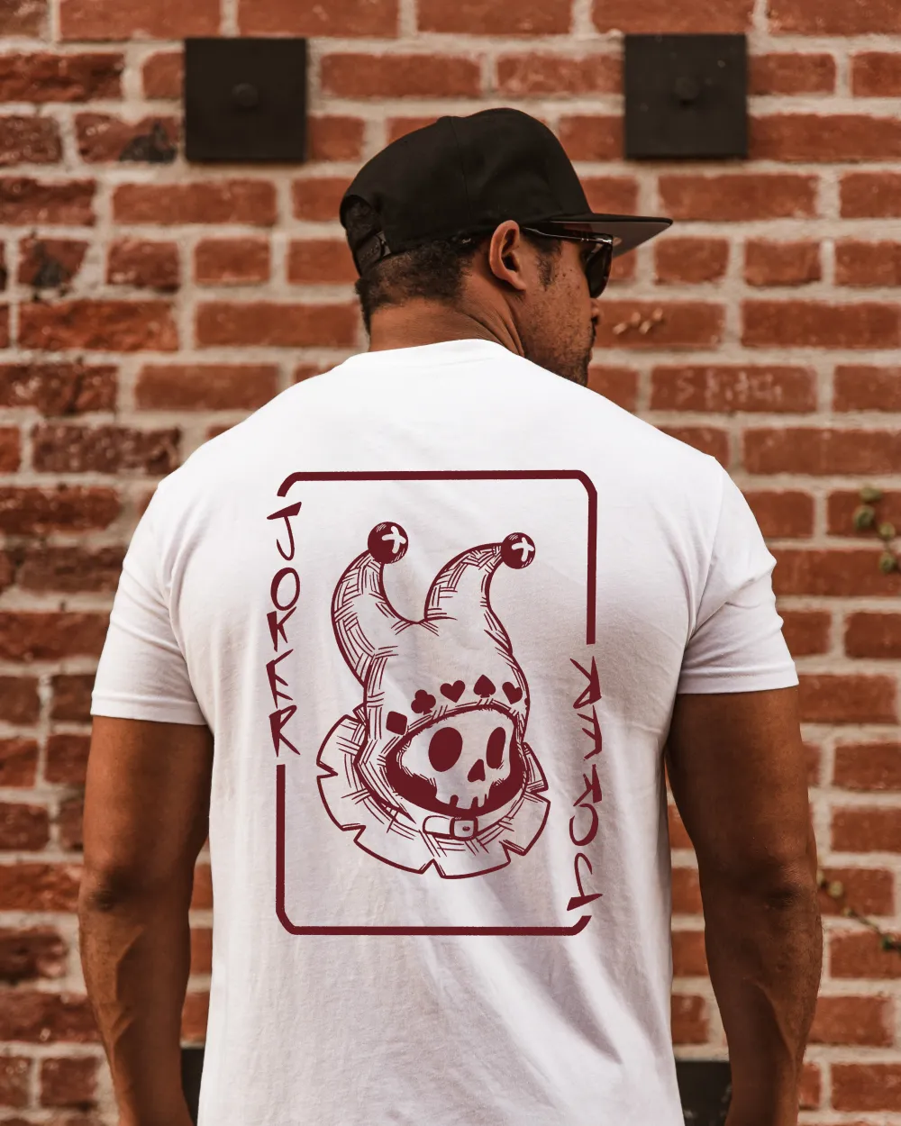 Joker Skull Printed Men's T-shirt