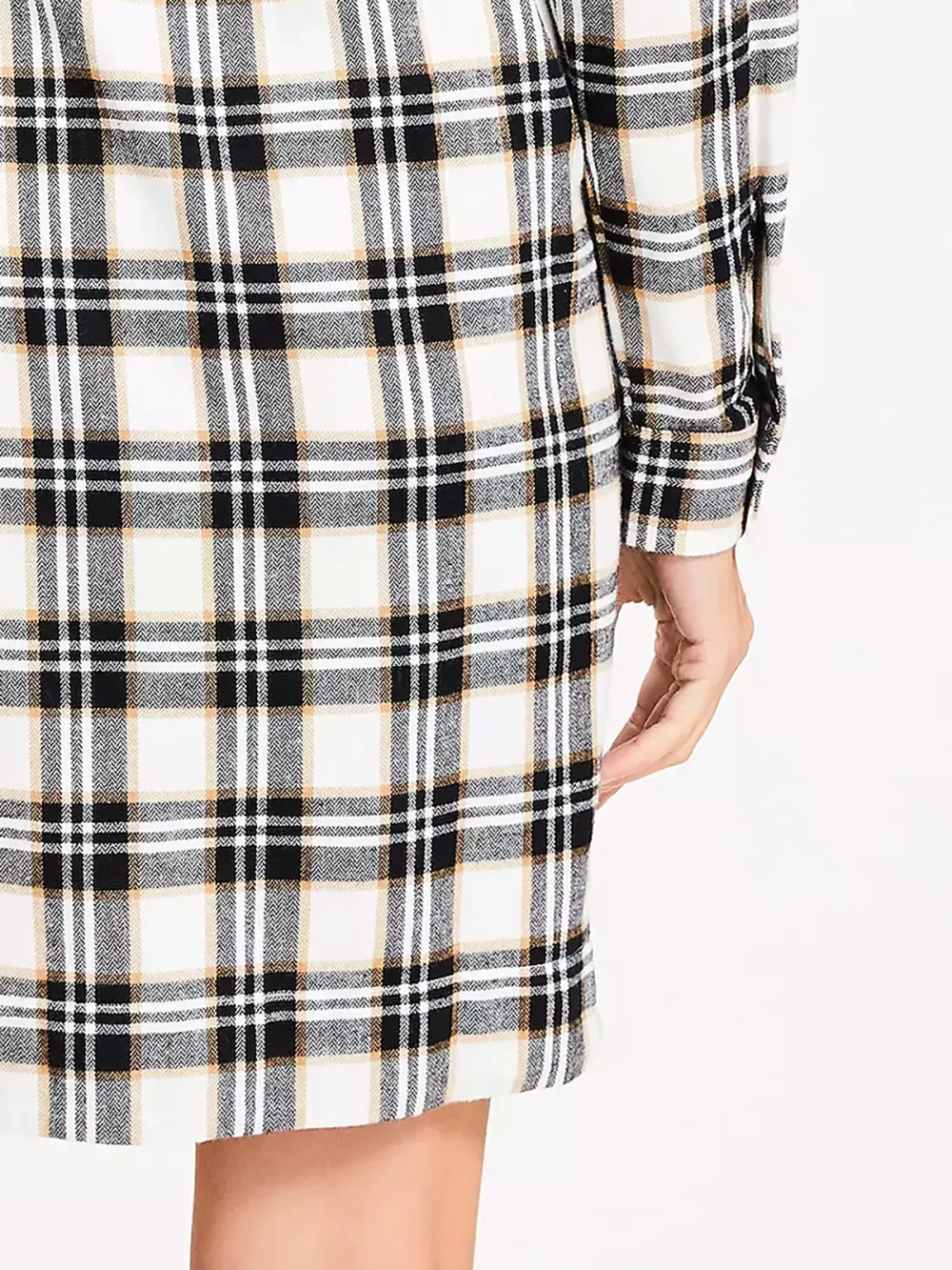 Plaid Belted Mini Pocket Shirtdress