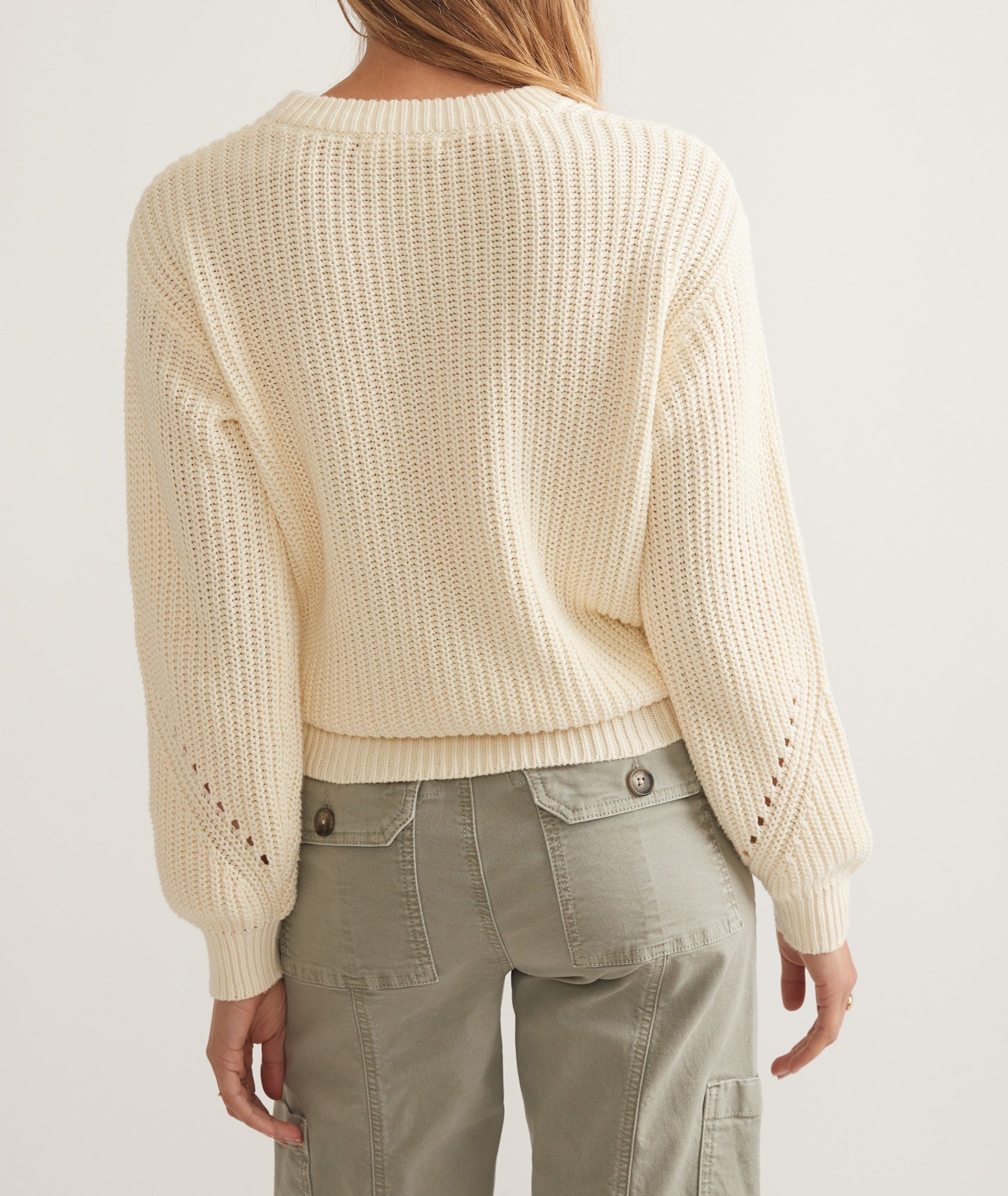 Antique White Crewneck Sweater