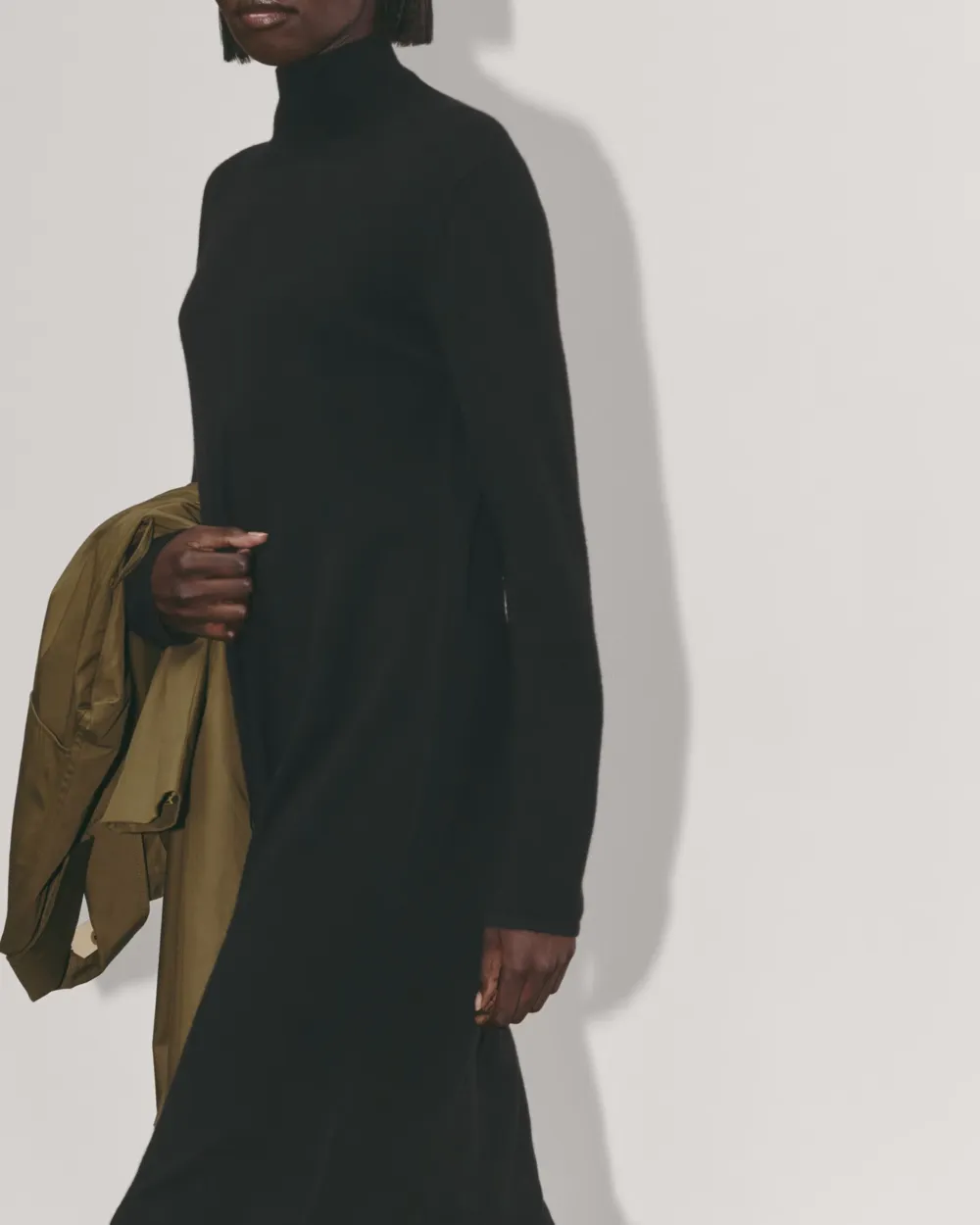 The Turtleneck Sweater Dress in Cashmere