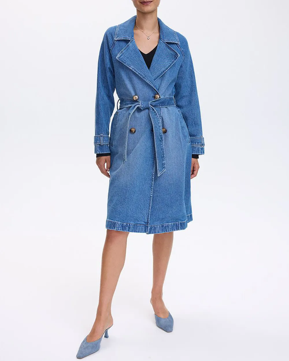 Denim Trench Coat