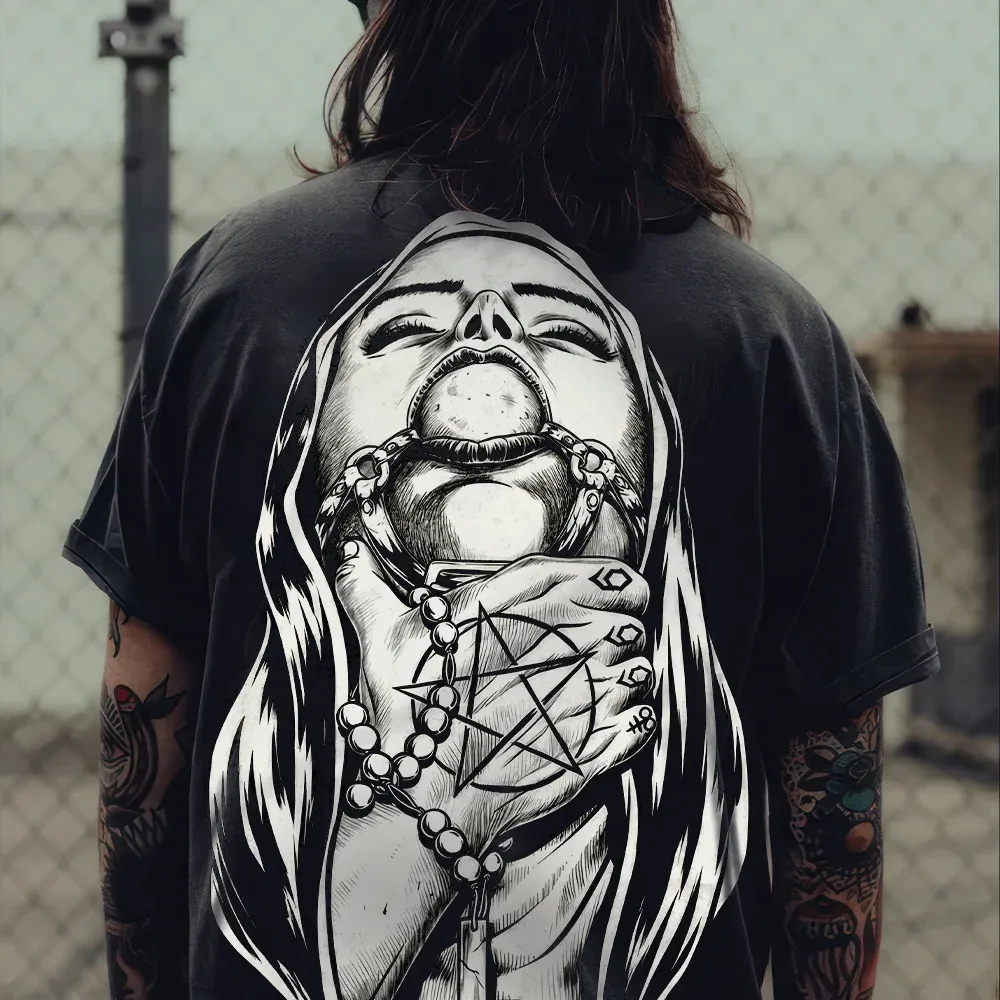 Evil Nun Printed Men's T-shirt