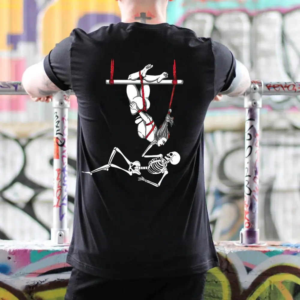 Flirting On The Swing Printed Men's T-shirt