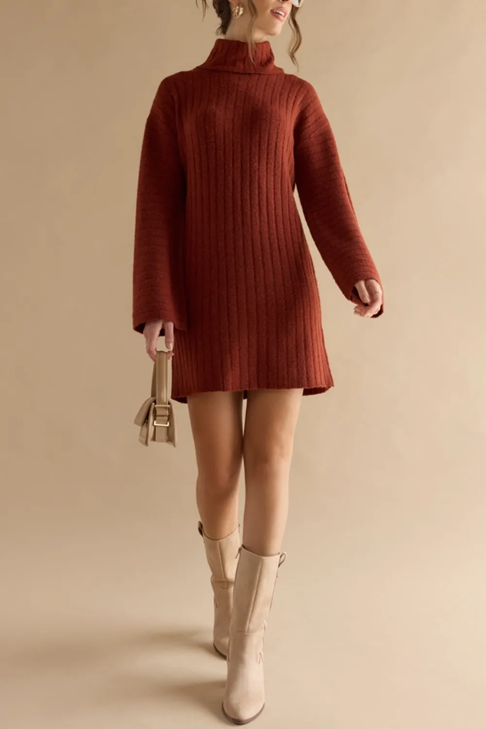 Alisha Fuzzy Sweater Dress