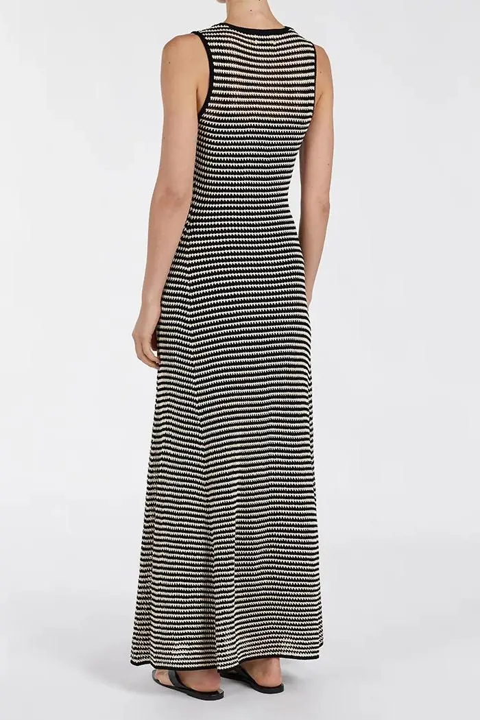 NATE BLACK SLEEVELESS MAXI DRESS