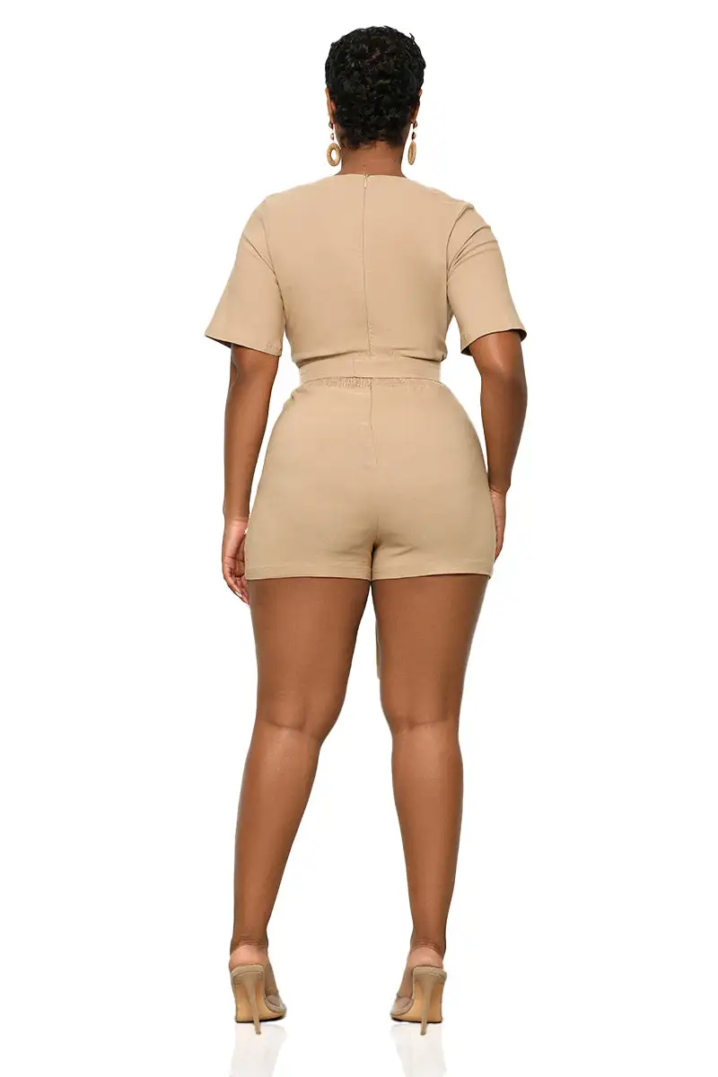 Journey To Arizona Romper (Tan)