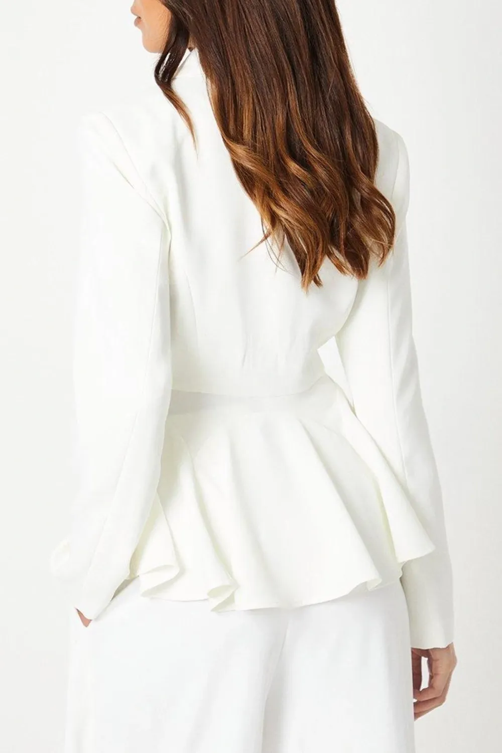 Peplum Double Breasted Blazer