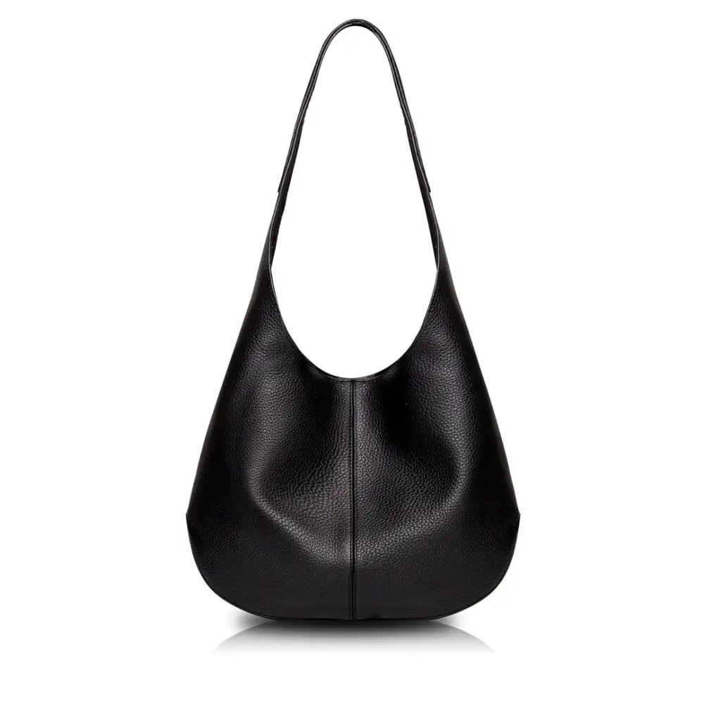 Luna Hobo Bag - Dark Black