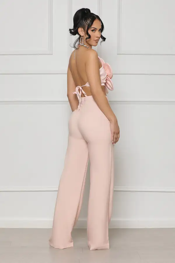 Freshly Bloomed Pants Set (Blush)