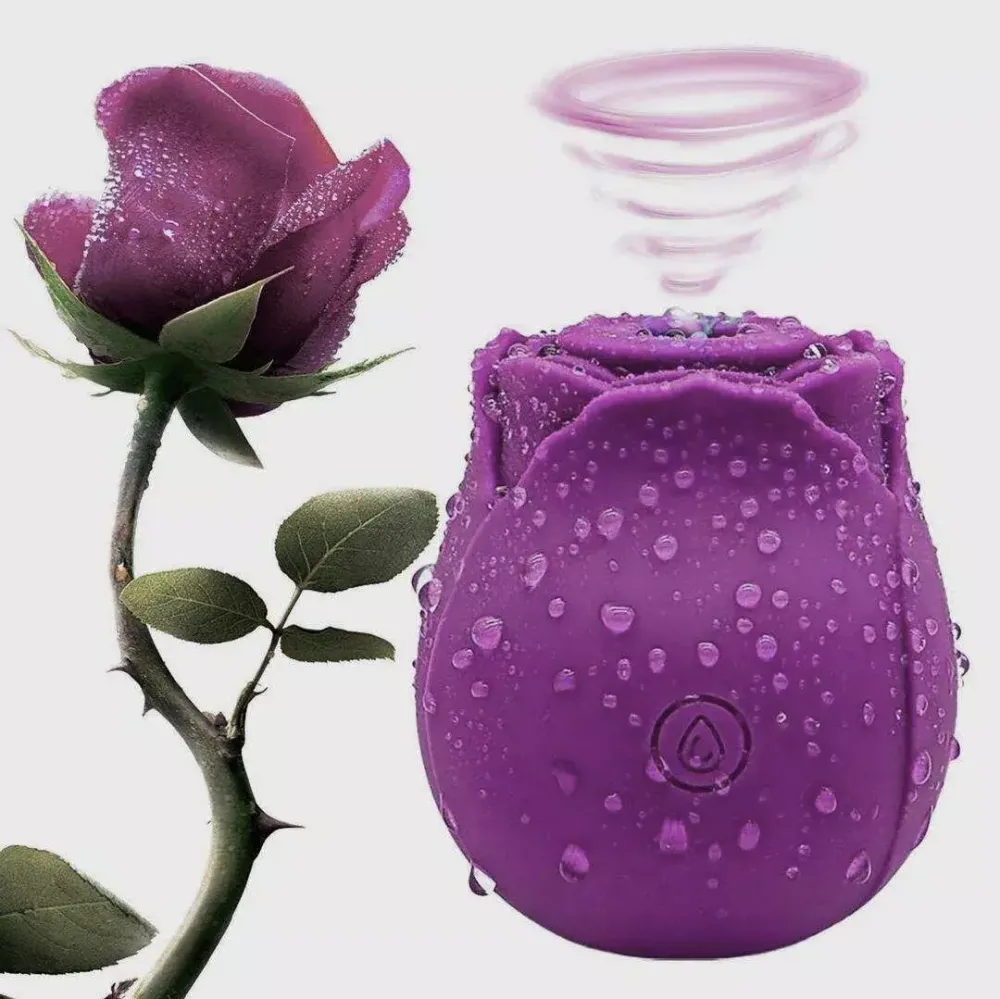 Rose Toy Vibrator Classic Sucking Vibrator 10 frequency Rose Red