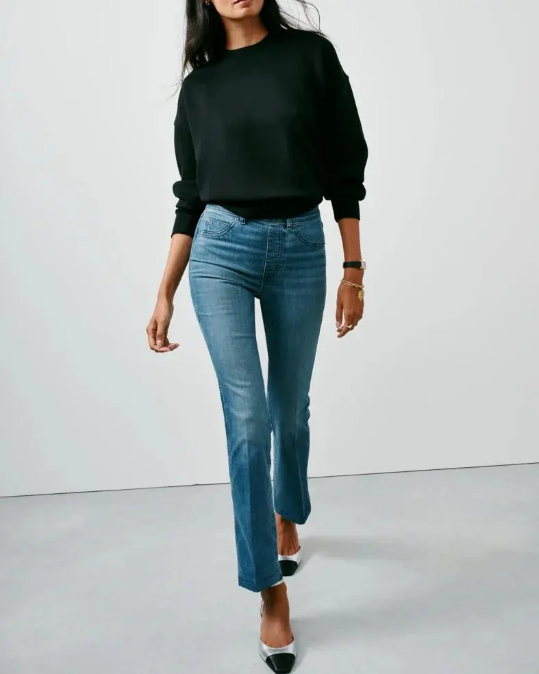 Vintage Indigo Kick Flare Jeans