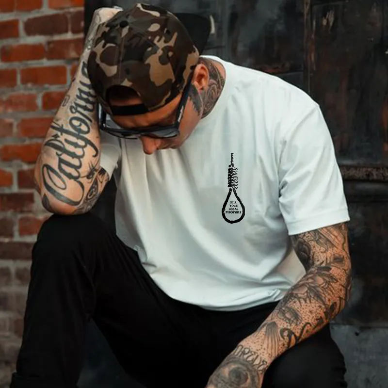 Kill Your Local Pedophile Printed Men's T-shirt