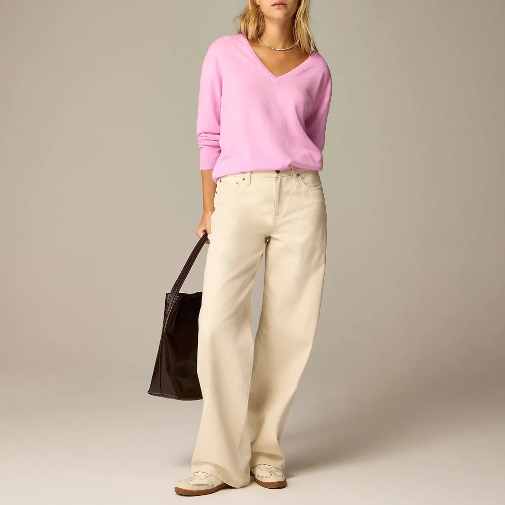 Cashmere relaxed V-neck sweater